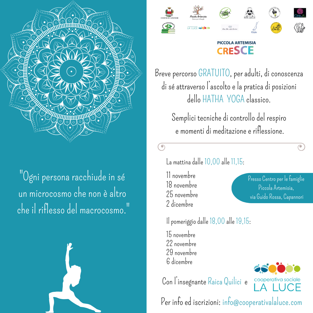 Hatha Yoga: un viaggio di consapevolezza con Piccola Artemisia Cresce