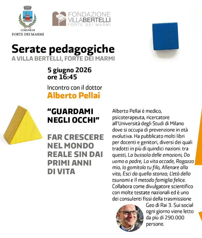 Alberto Pellai a Villa Bertelli